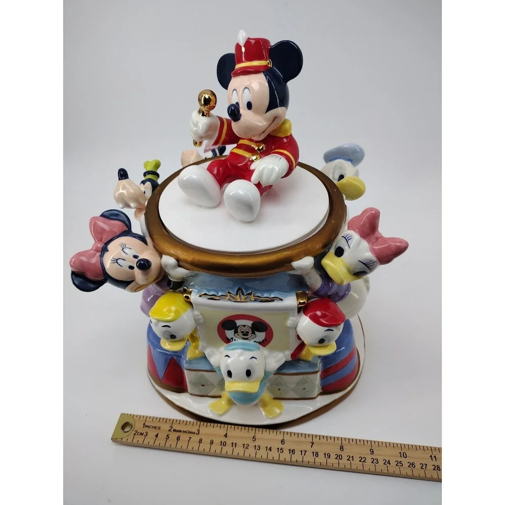 Disney Mickey Mouse club Band Leader Circus Parade Ceramic Cookie Jar